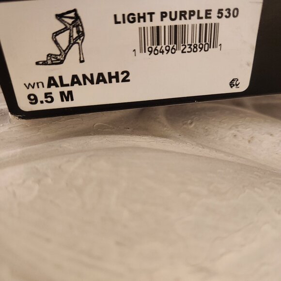 Nine West Alanah 2 Faux Suede Pumps in Light Purple Size 9.5, NIB, Strappy Style - Picture 4 of 10